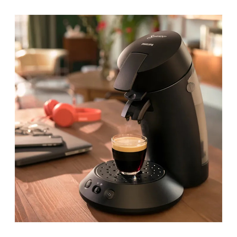 Machine à café dosette Senseo Original+ Eco Noir - PHILIPS - CSA210/25