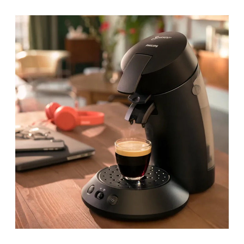 Machine à café dosette Senseo Original+ Eco Noir - PHILIPS - CSA210/25