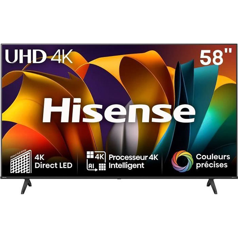 TV - LED - HISENSE - 146 cm - 4K - 60 Hz - Smart TV - 58A6N