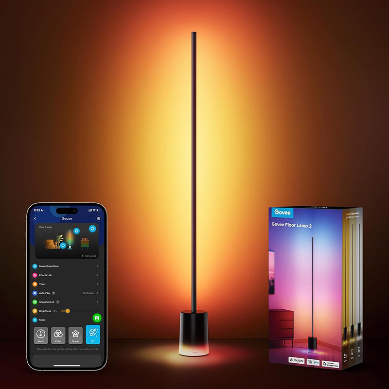 Lampadaire LED avec Matter Noir - GOVEE - H607C