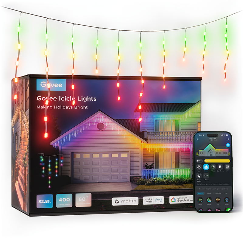 Icicle Ligths LED intelligents RVB Matter 10m - GOVEE - H70D1
