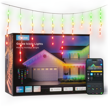 Icicle Ligths LED intelligents RVB Matter 10m - GOVEE - H70D1
