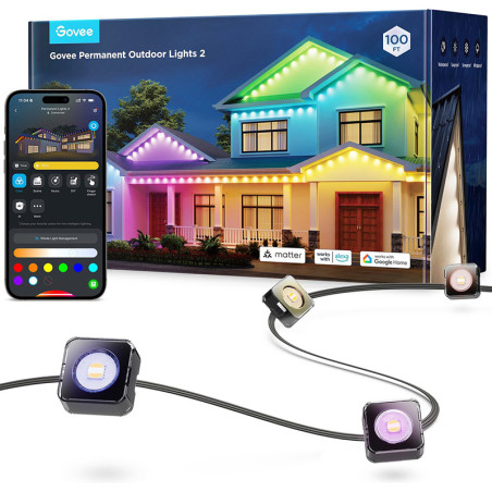 Éclairage LED Feux extérieurs permanents 30m - GOVEE - H705E