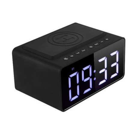 Réveil et haut-parleur Awake Plus avec chargement sans fil Noir - VOLKANO - VOL_VK_8251_BK