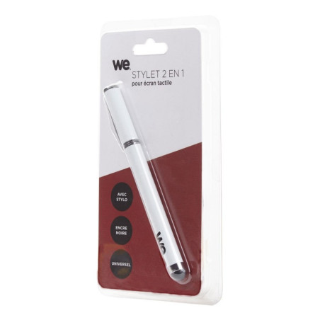 Stylet universel avec stylo Blanc - WE CONNECT - STYLET_WE_BLANC