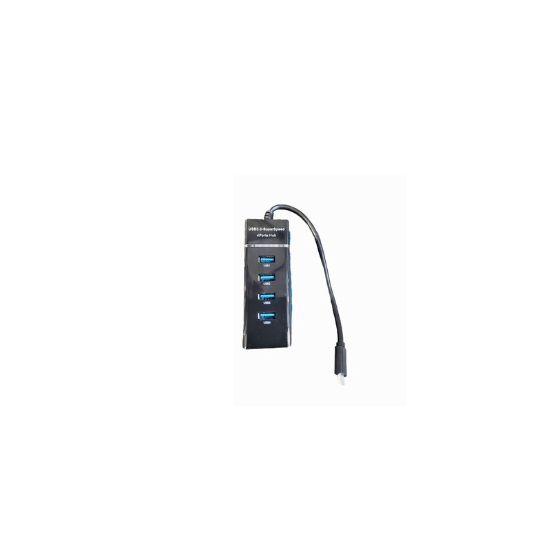 Hub USB-C 4 ports Noir - HUB_ZGH_C02
