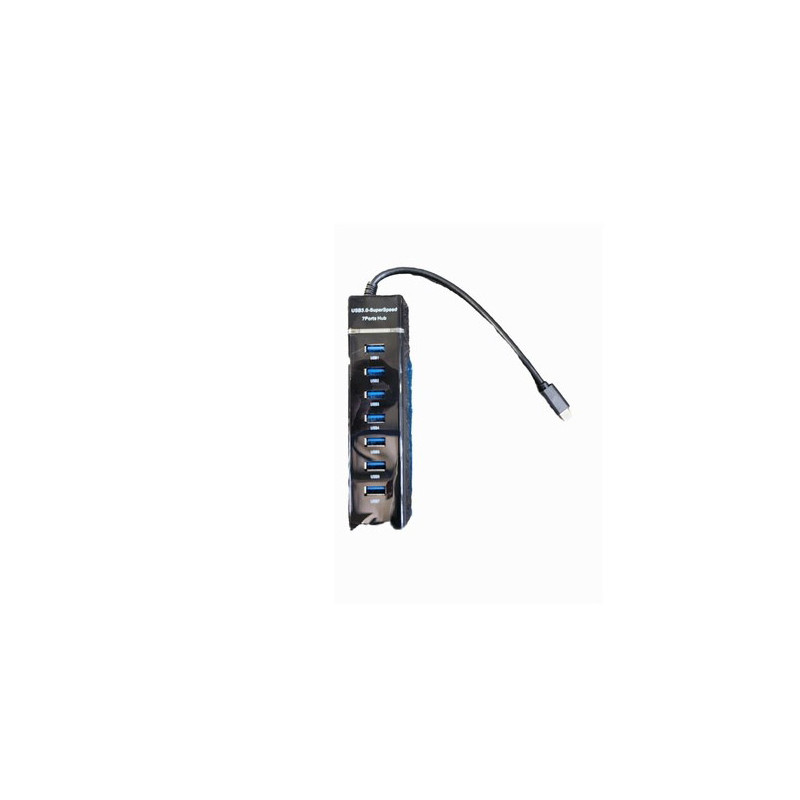 Hub USB-C 7 ports Noir - HUB_ZGH_C06
