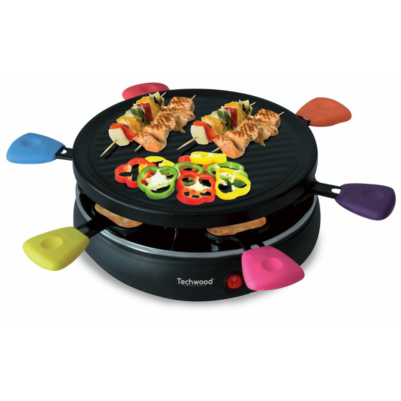 Raclette & grille 6 poêlons - TECHWOOD - TRA-602