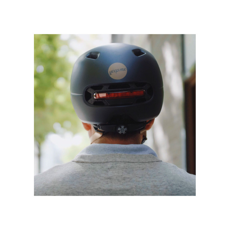 Casque de protection avec feu de route et stop taille S/M (54-58) - YEEP ME - CAS_YEEP_016