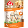 Friandise Os à mâcher delights value bag viande nature S - 8IN1 - TCHG404