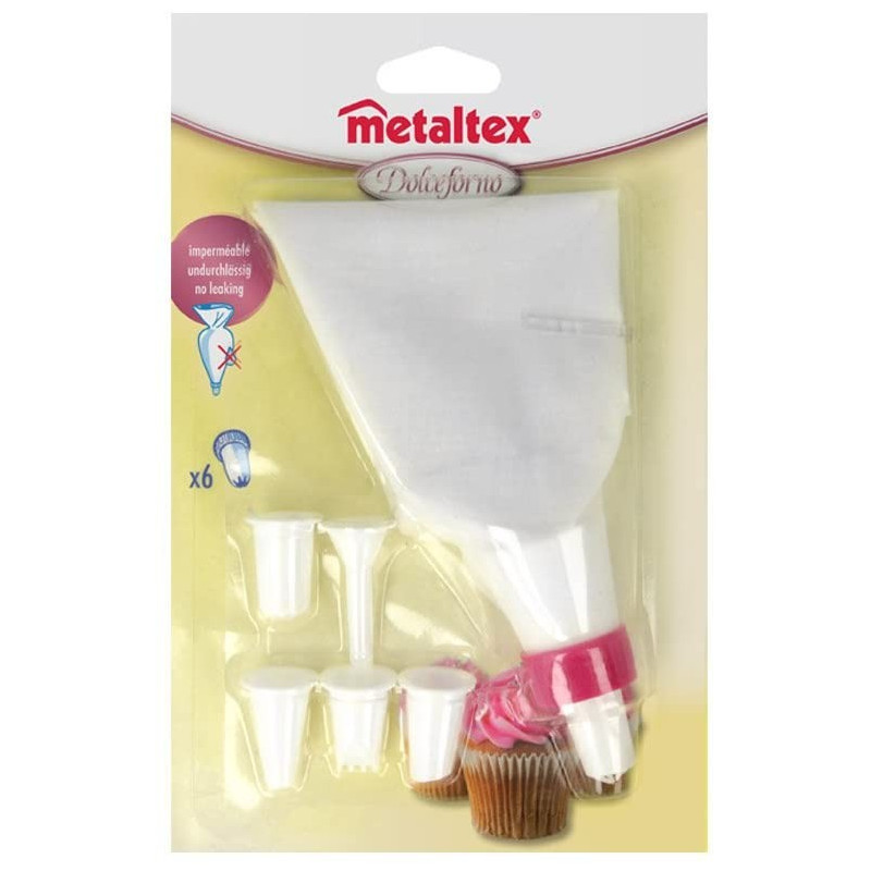 Poche à douille réutilisable + 6 douilles