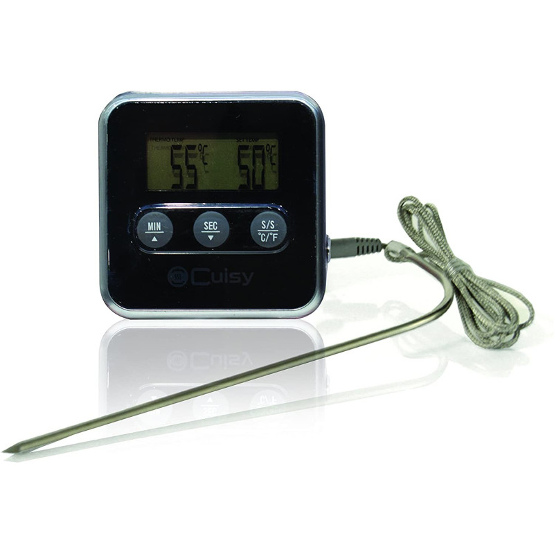 Thermomètre cuisson à sonde et minuteur - COOK CONCEPT - KC2053