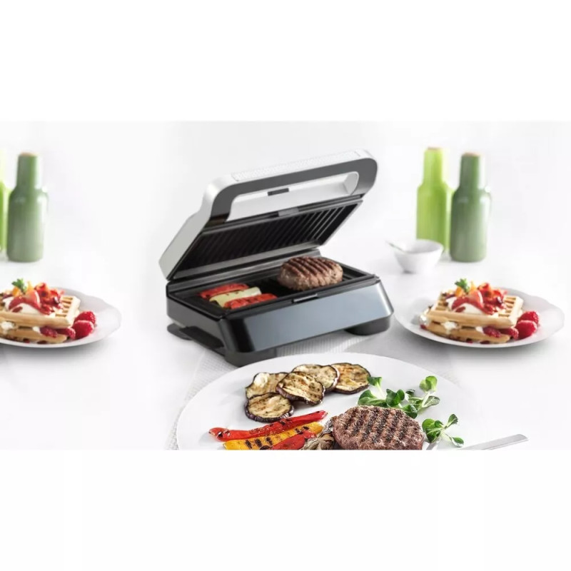 Machine à Sandwich 3en1 800W Argent - BRAUN - SM5006
