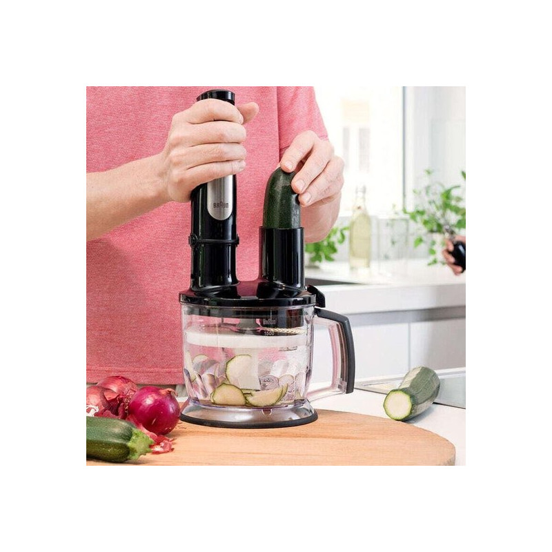 Mixeur plongeant MultiQuick 7 1000W Noir - BRAUN - MQ7085X