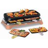 Machine à raclette Food & Co avec sac de transport 8 spatules Noir - TEFAL - RE651JF0