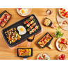 Machine à raclette Food & Co avec sac de transport 8 spatules Noir - TEFAL - RE651JF0