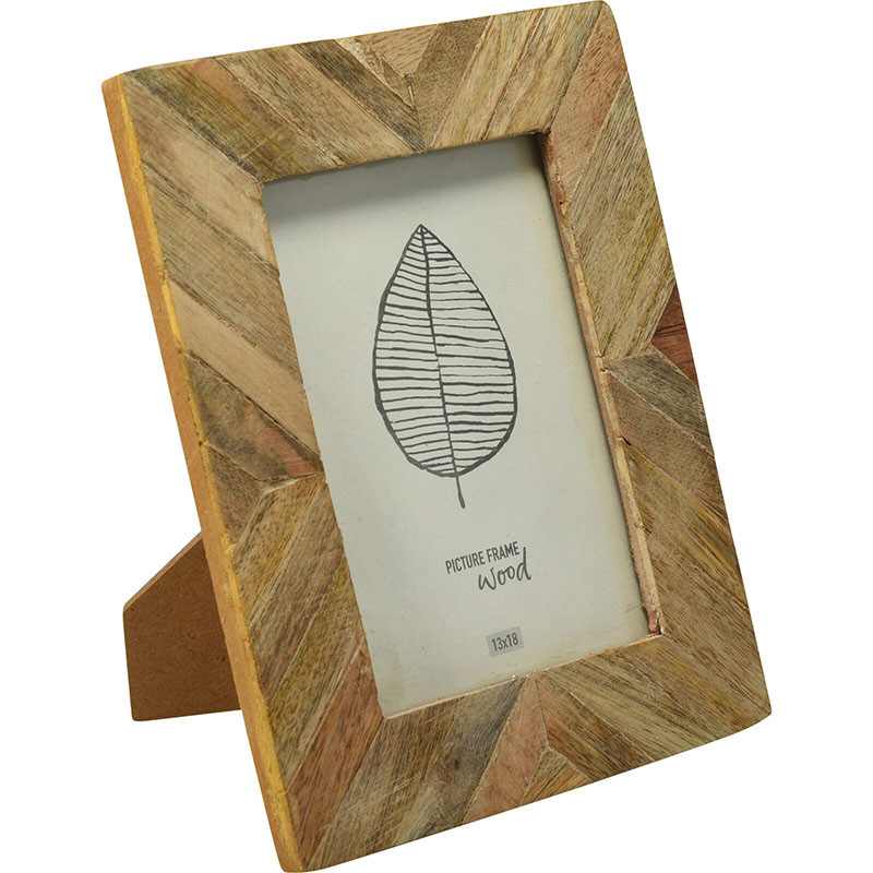 Cadre photo en bois de manguier 19x24cm Naturel - KOOPMAN