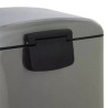 Poubelle en métal 30 L Inox