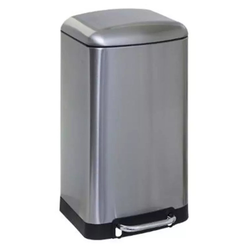 Poubelle en métal 30 L Inox