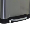 Poubelle en métal 30 L Inox
