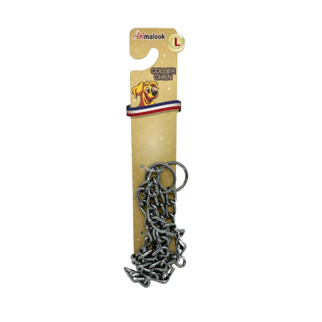 Collier pour chien en métal éducatif taille L (26 inch) - ANIMALOOK - ASCLME417