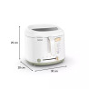 Friteuse électrique Uno Cocoon 1600W 1,8L Blanc - TEFAL - FF2030
