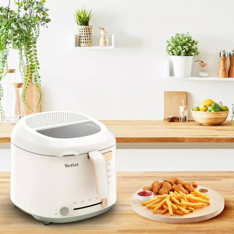 Friteuse électrique Uno Cocoon 1600W 1,8L Blanc - TEFAL - FF2030