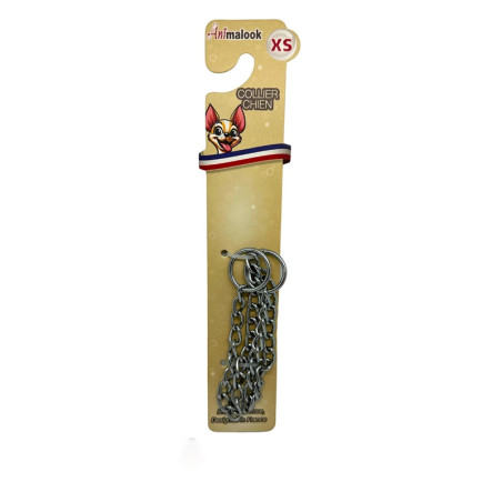 Collier pour chien en métal éducatif taille XS (16 inch) - ANIMALOOK - ASCXME448