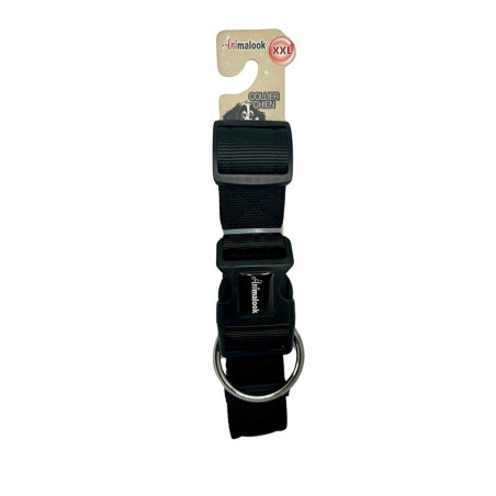 Collier uni pour chien Confort Néoprène taille XXL (65-70cm) Noir - ANIMALOOK - ASCXUCN127