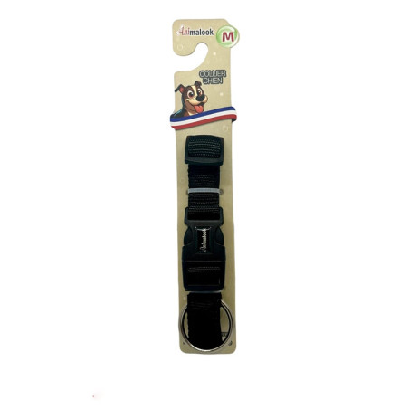 Collier pour chien Uni Confort Néoprène taille M (40-45cm) Noir - ANIMALOOK - ASCMUCN172