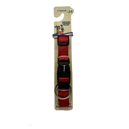 Collier pour chien Uni Confort Néoprène taille M (40-45cm) Rouge - ANIMALOOK - ASCMUCR332