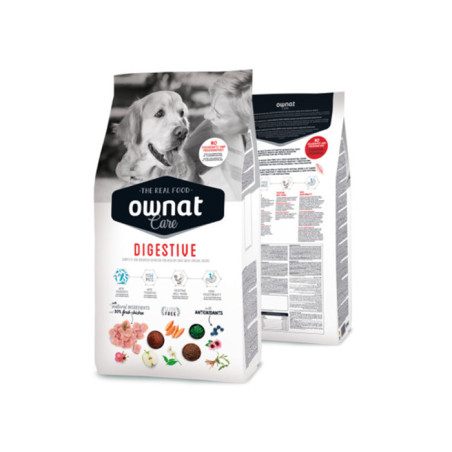 Croquettes pour chien sans gluten Care Digestive 3Kg - OWNAT - OCCDC552