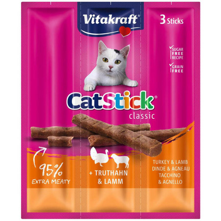 Friandise pour Chat CatStick à la Dinde et Agneau 3x6g - VITAKRAFT - VFFSDA924