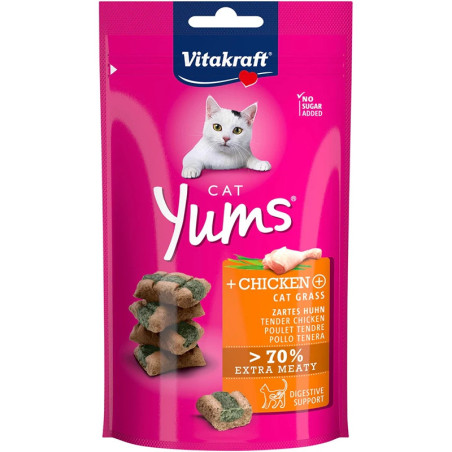 Friandise pour chat Cat Yums au Poulet et herbe à chat 40g - VITAKRAFT - VFFYPH311