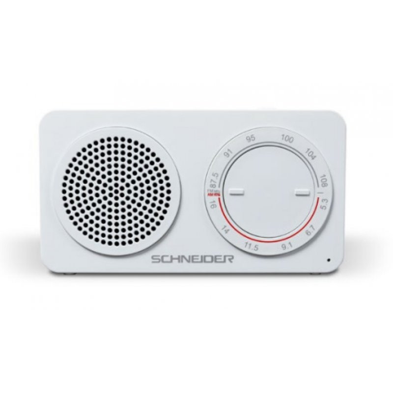 Radio portable analogique Blanc - SCHNEIDER - SC010W