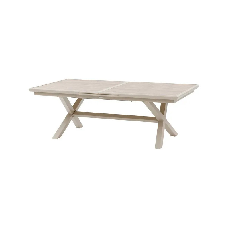 Table de jardin extensible - Axiome - HESPERIDE - Naturel - 8 personnes