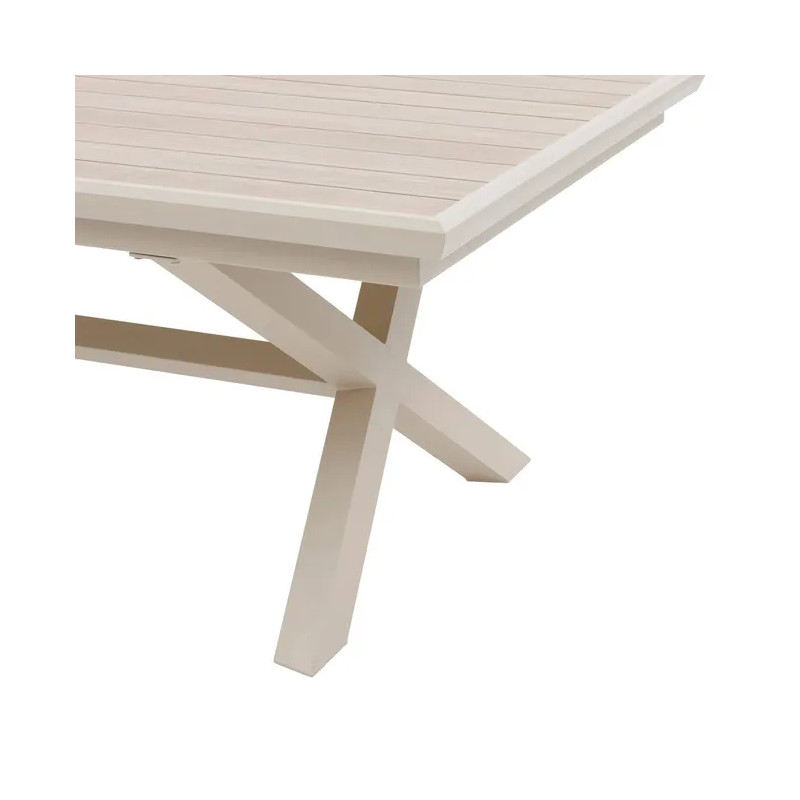 Table de jardin extensible - Axiome - HESPERIDE - Naturel - 8 personnes