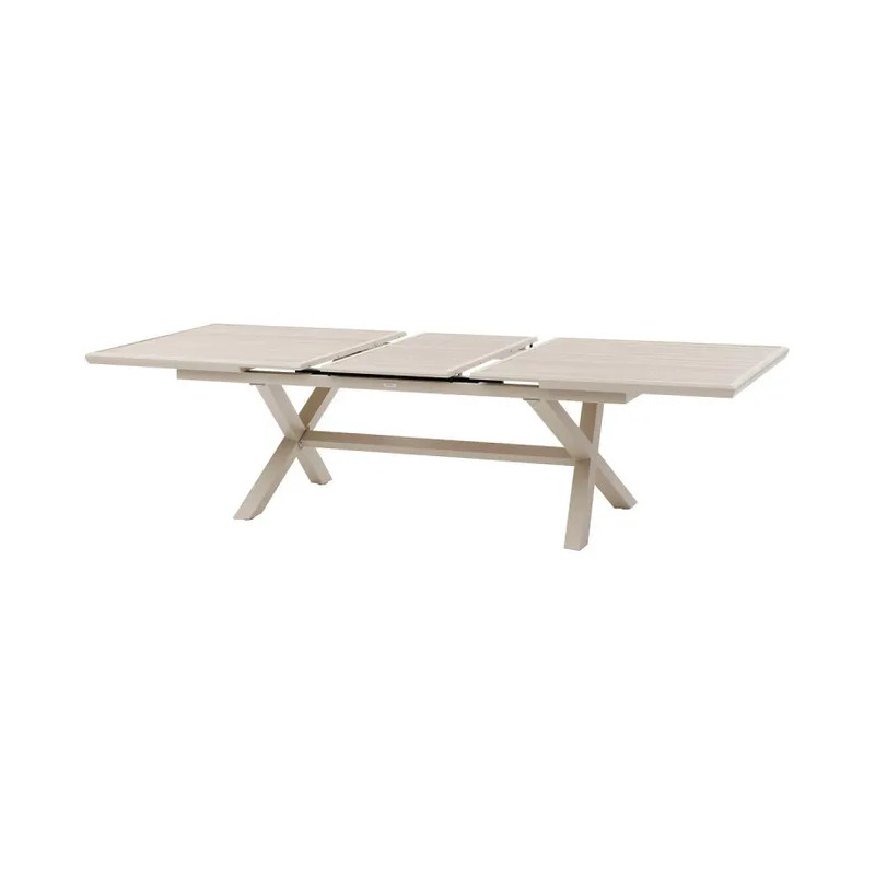 Table de jardin extensible - Axiome - HESPERIDE - Naturel - 8 personnes