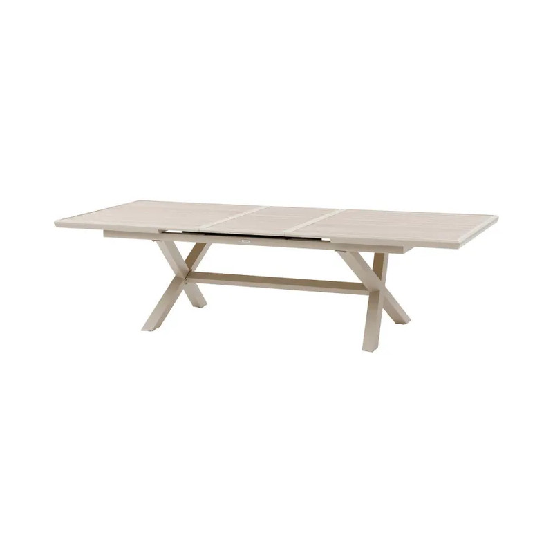 Table de jardin extensible - Axiome - HESPERIDE - Naturel - 8 personnes