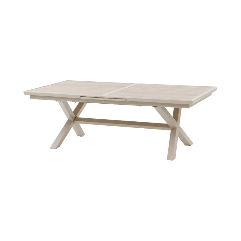 Table de jardin extensible - Axiome - HESPERIDE - Naturel - 8 personnes
