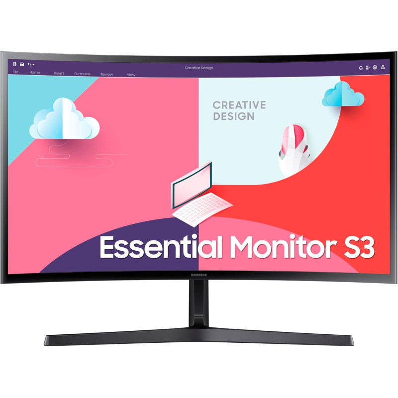 Écran PC led incurvé 24" Essential Monitor S3 - SAMSUNG - SAMMONS24C360EAU
