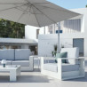 Canapé 3 places de jardin aluminium Lagun