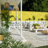 Canapé 3 places de jardin aluminium Lagun