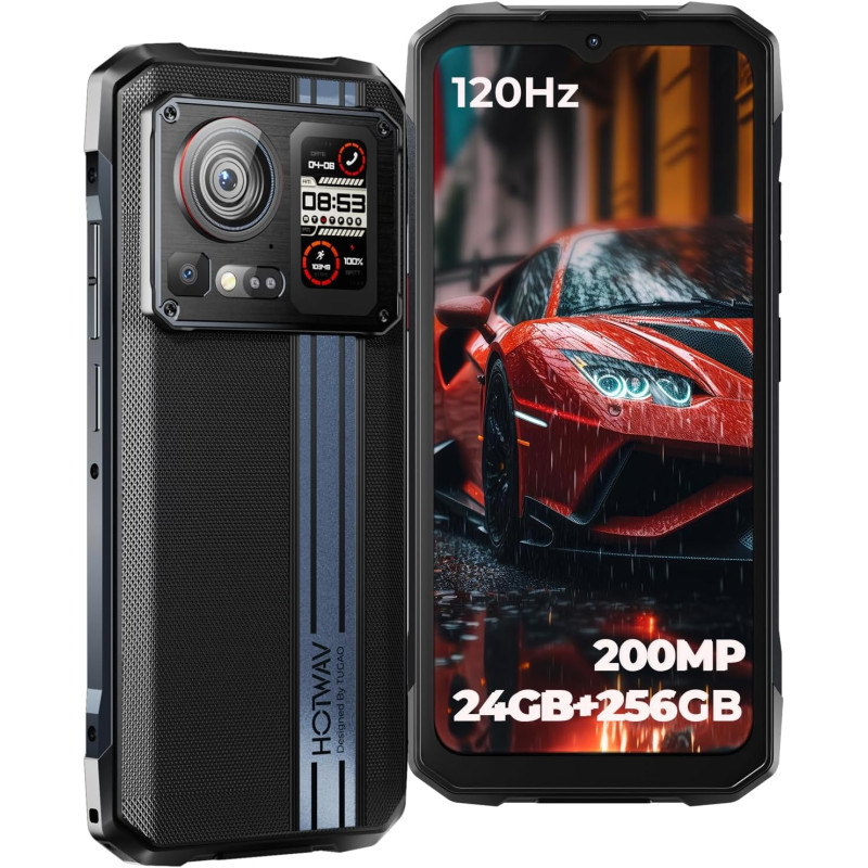 Smartphone Cyber 15 robuste 6,6" FHD 24/256Go - HOTWAV - HWCYBER15BK