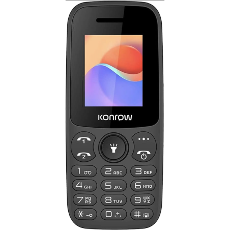 Téléphone portable à touches Moby 32Mo Noir - KONROW - GSM_MOBY_BK
