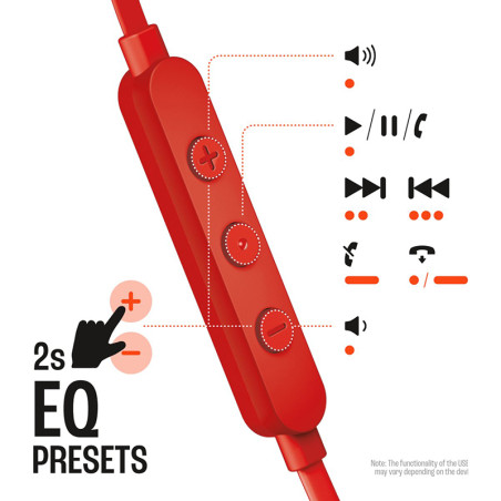 Écouteurs intra-auriculaires filaires Tune 305C Rouge - JBL - JBLT305CRED