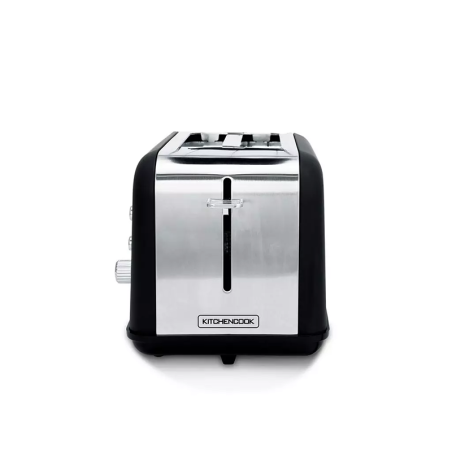 Grille-pain Toasteo Glass double fente avec fenêtre 800 W Noir - KITCHENCOOK - TOASTEOGLASSBLK