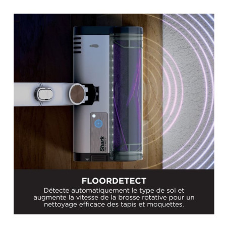 Aspirateur balai sans fil Detect Clean 240W Blanc/Or - SHARK - IW3612EU
