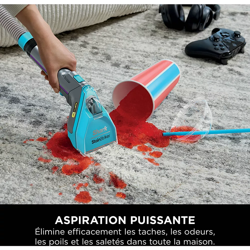 Détacheur StainStriker HairPro Pet 450W Argent/Fuchsia - SHARK - PX250EUT