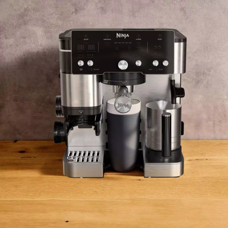 Machine à expresso avec broyeur Luxe Essential 1650W 2L Noir/Inox - NINJA - ES501EU